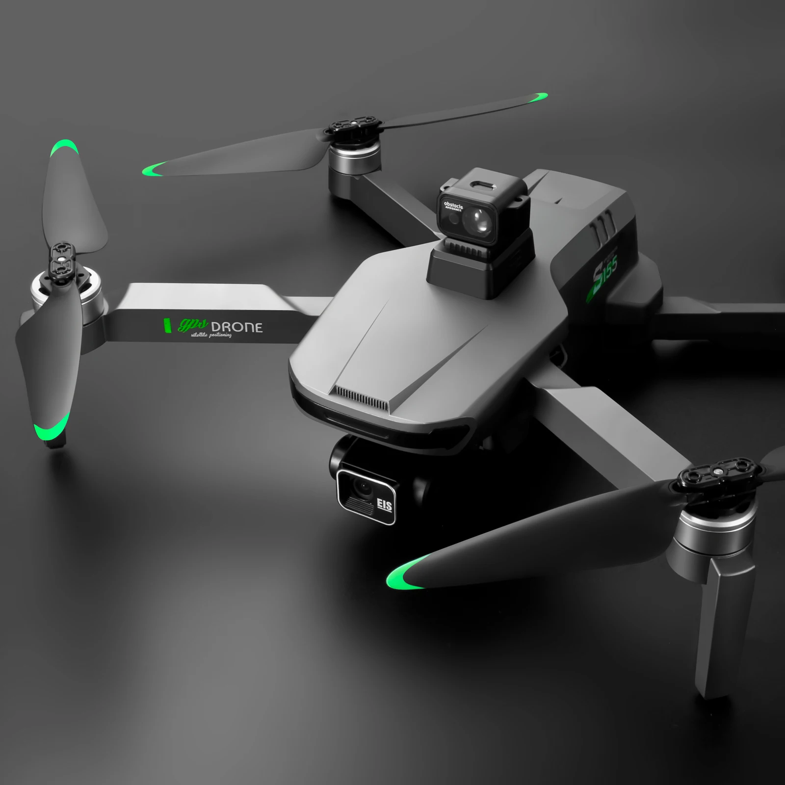 S155 전문 드론 8K HD 카메라, 5G 와이파이, 3 축 흔들림 방지, 브러시리스 GPS, 360 ° 레이저 장애물 회피, 접이식 RC 쿼드콥터