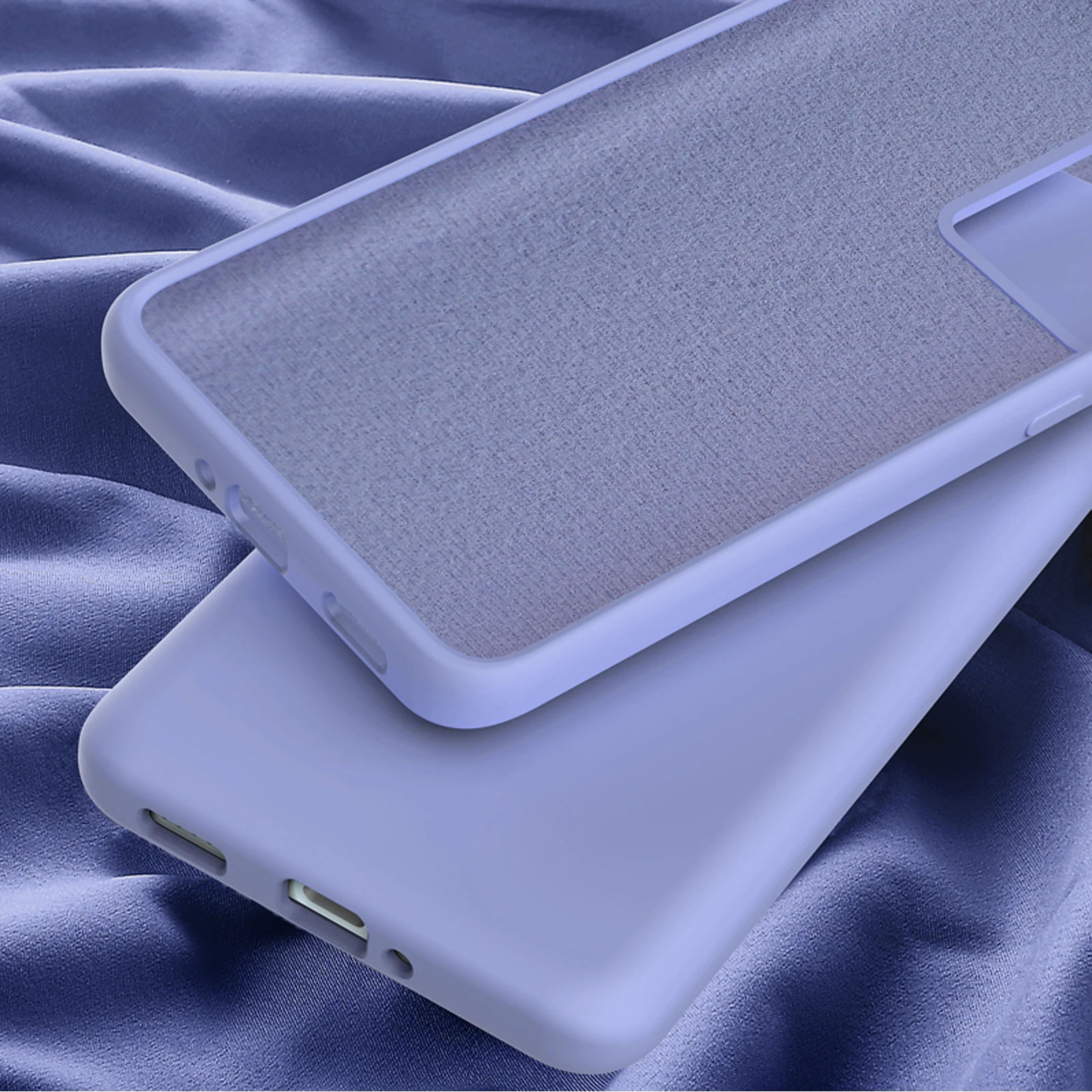 Shockproof Liquid Silicone Case with Slim Soft Skin Touch Protection and Retail Packaging