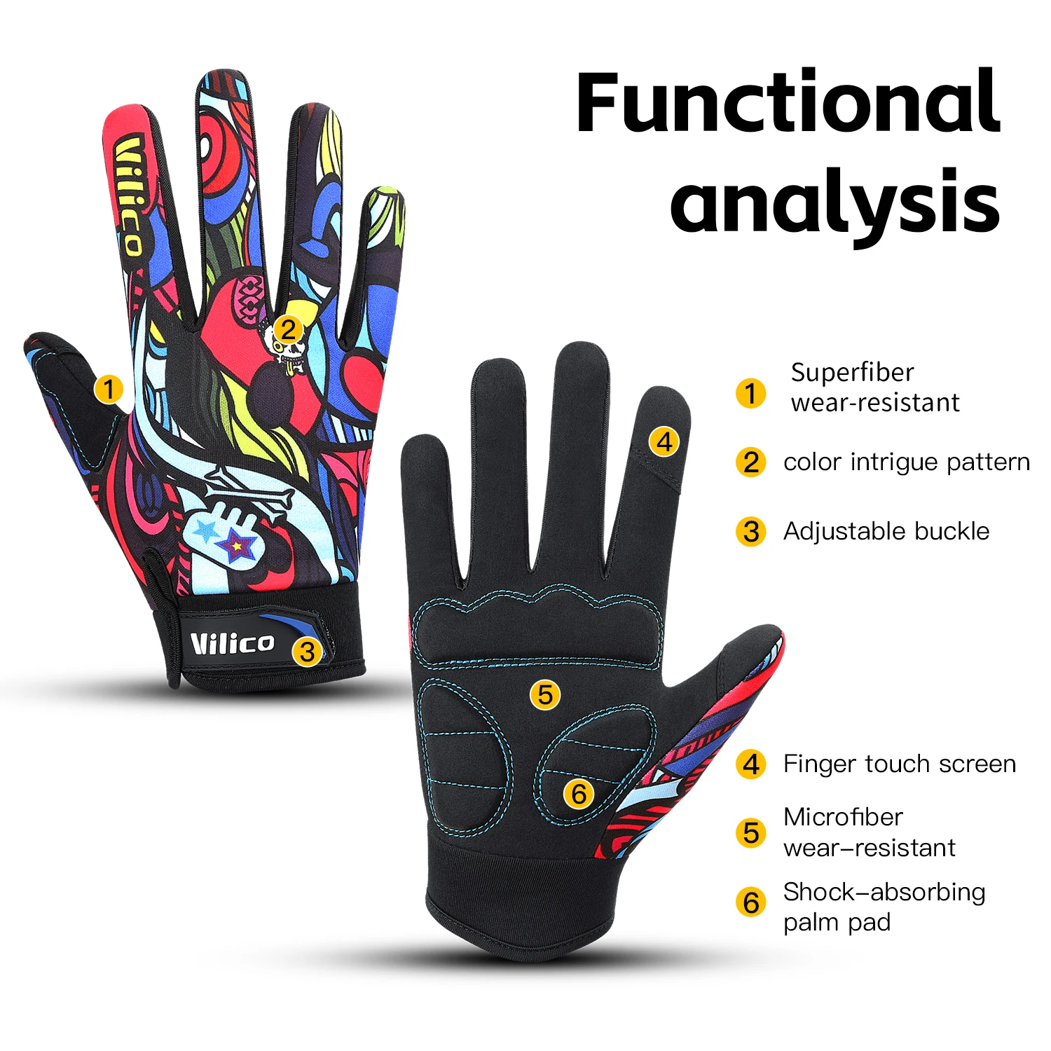 Halloween Gloves Makeup Props Halloween Supplies Naturalness Skull Ghost Claw Gloves Festival Products cycling padded gloves