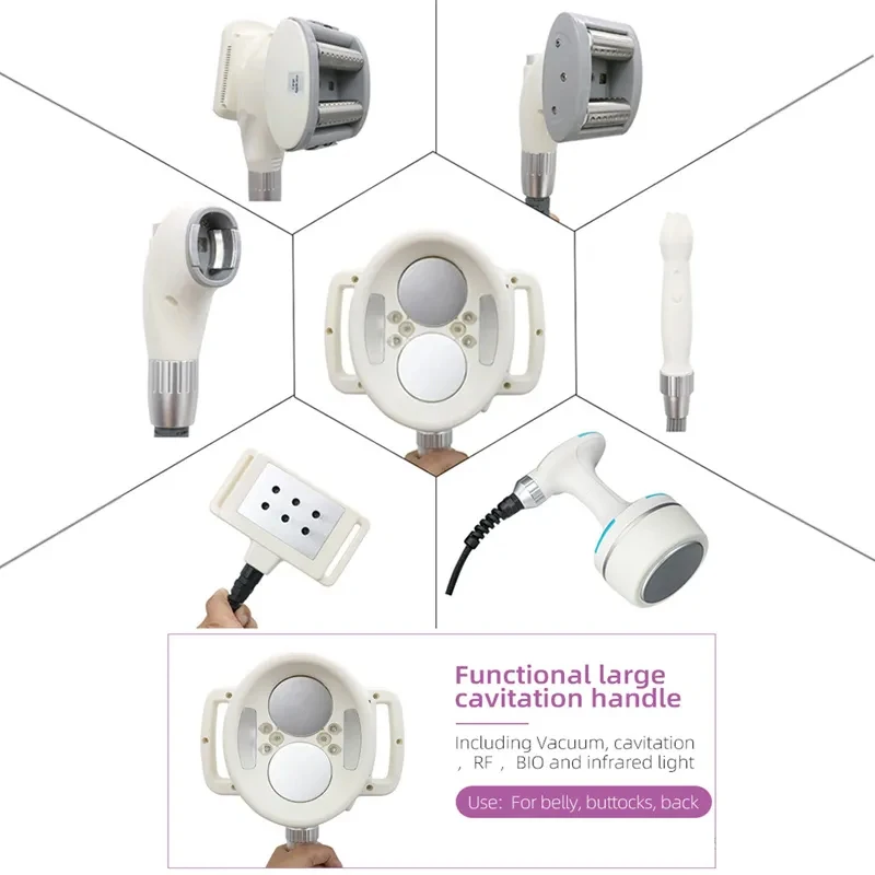 LPG Vela Shape Roller Vacuum Face Lift Massage Cavitation Multipolar Slimming Equipment Vertical Weight Loss Machine