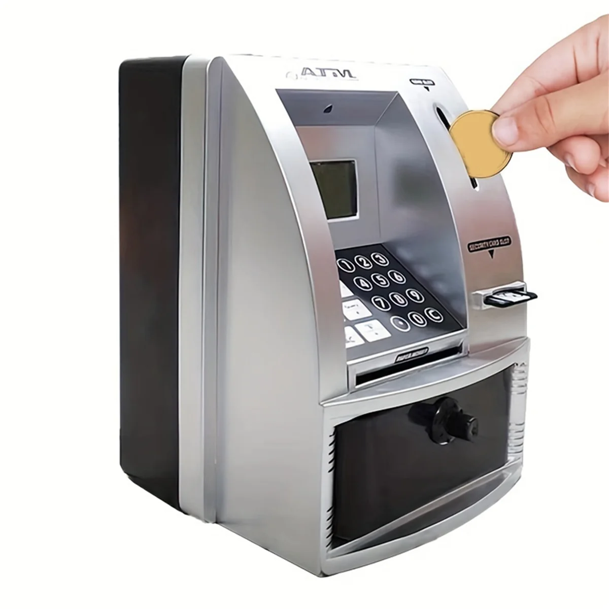Smart ATM Piggy Bank for Money Mini Banknote Money Boxes Voice ATM Machine to Teach Children Money Management 3