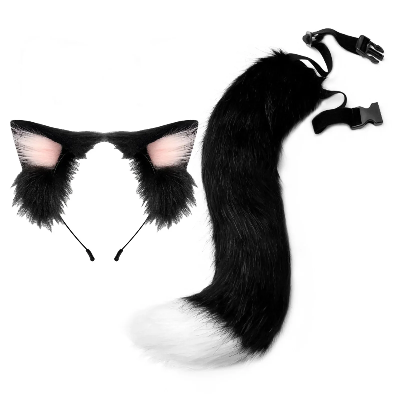 Black and pink two-piece set