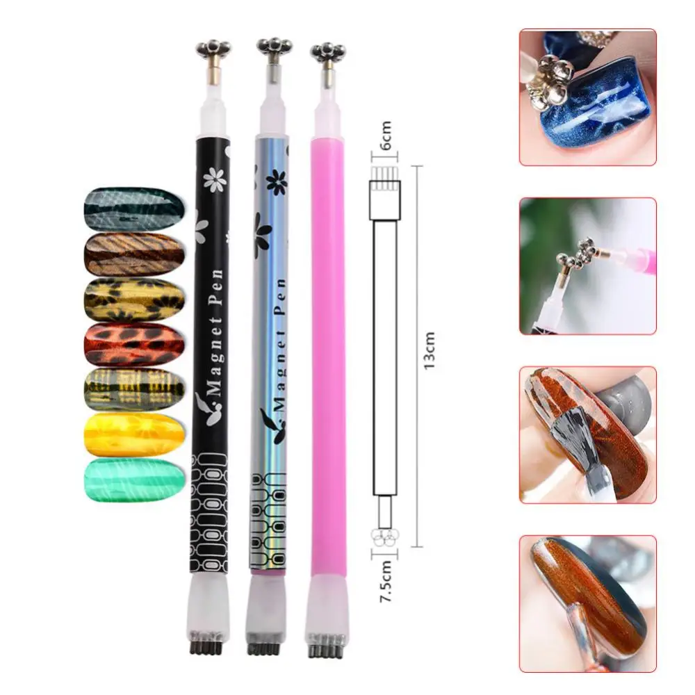 3d Line Strip Magnet Durable And Long-lasting Nail Art Accessory Striping Magnet Pen For Nail Art Gel Polish Trendy