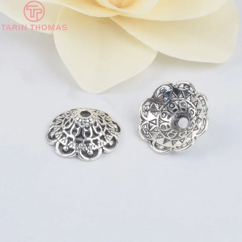 

(4033) 20PCS 8x18MM Antique Silver Plated Zinc Alloy Big Beads Caps Diy Handmade Jewelry Findings Jewelry Accessories Wholesale