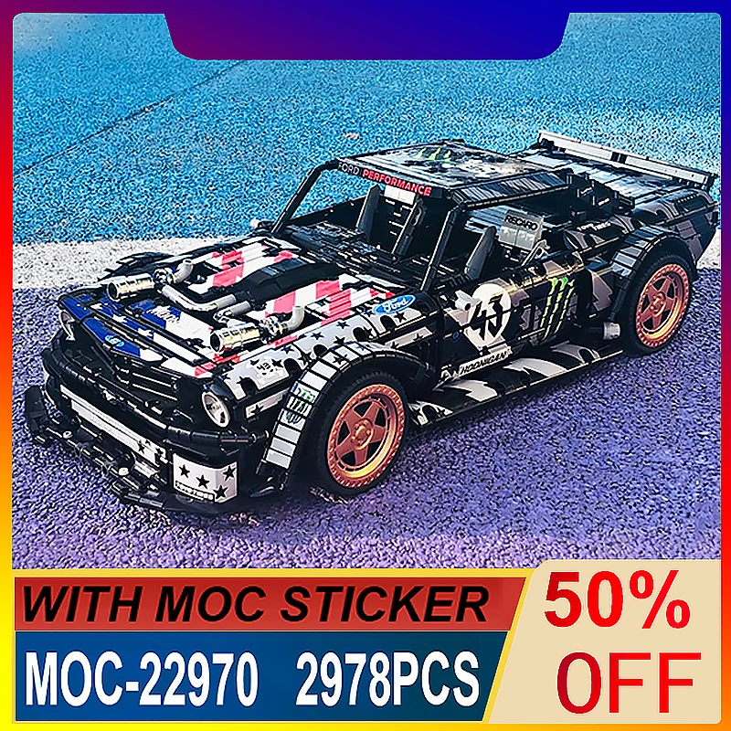 

MOC-22970 Technical Super SportsCar Compatible Hoonicorn V2 HyperCar Scale 1:8 Model Building Blocks Bricks Puzzle Toy Gifts