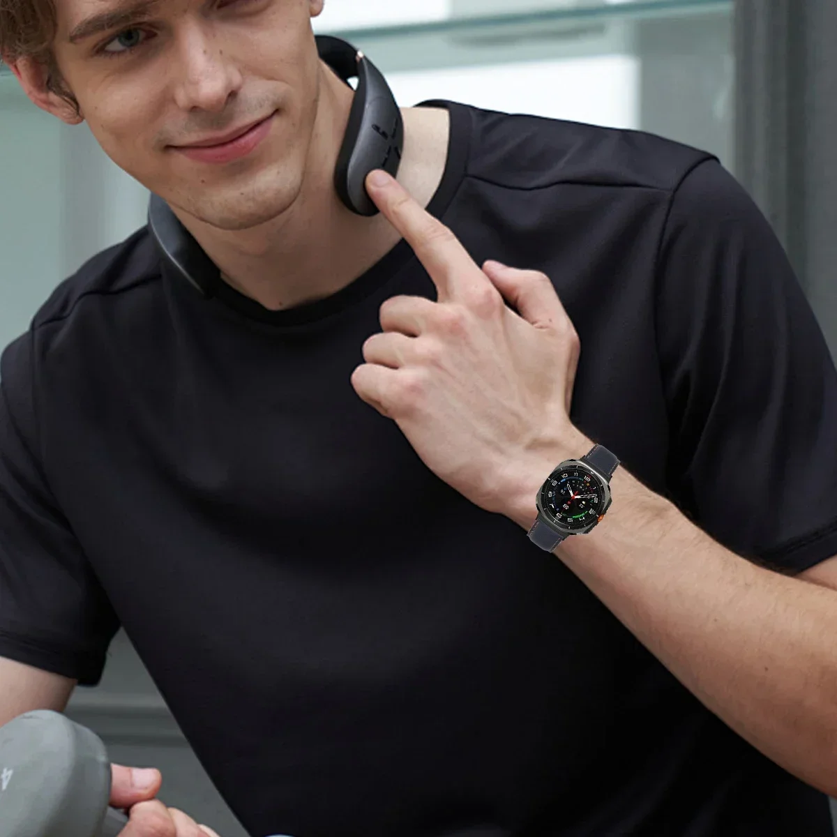 لا توجد فجوات حزام من الجلد لساعة سامسونج جالاكسي...