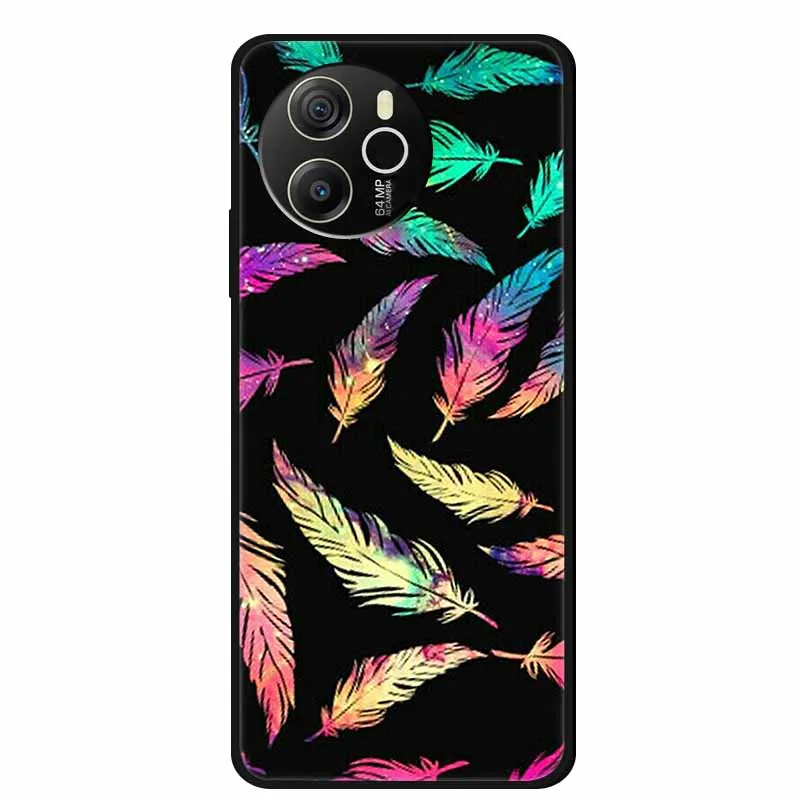 Cartoon Black Silicone Soft TPU Phone Cover - Protective Case