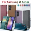 Luxury Leather Wallet Case for  Samsung Galaxy A54 55 53 52 71 72 73 51 34 32 15 Series Mobile Phone Case Card Slots Flip Cover 3