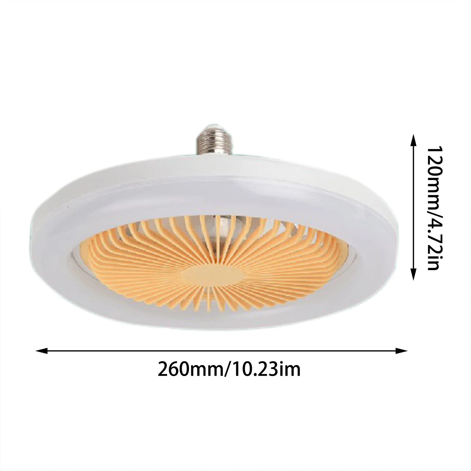 30W Ceiling Fan with Integrated Lights E27 Remote Ceiling Lighting Bedroom Living Room Switch Control 2400LM Home Lamps AC86-25V