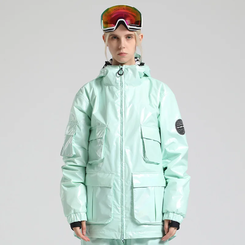 Light Ski Suit for Women, Snow Wear, Windproof, Snowboard Clothing, Outdoor Sports, Ice Jackets, Girl's Coats, 10K