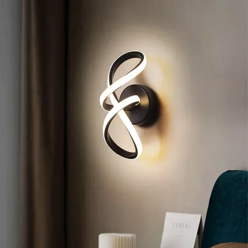 

Modern LED Wall Lamp Bedside Sconce for Living Dining Room Bedroom Stairs Aisle Home Decoration Indoor Lighting Fixture Luster