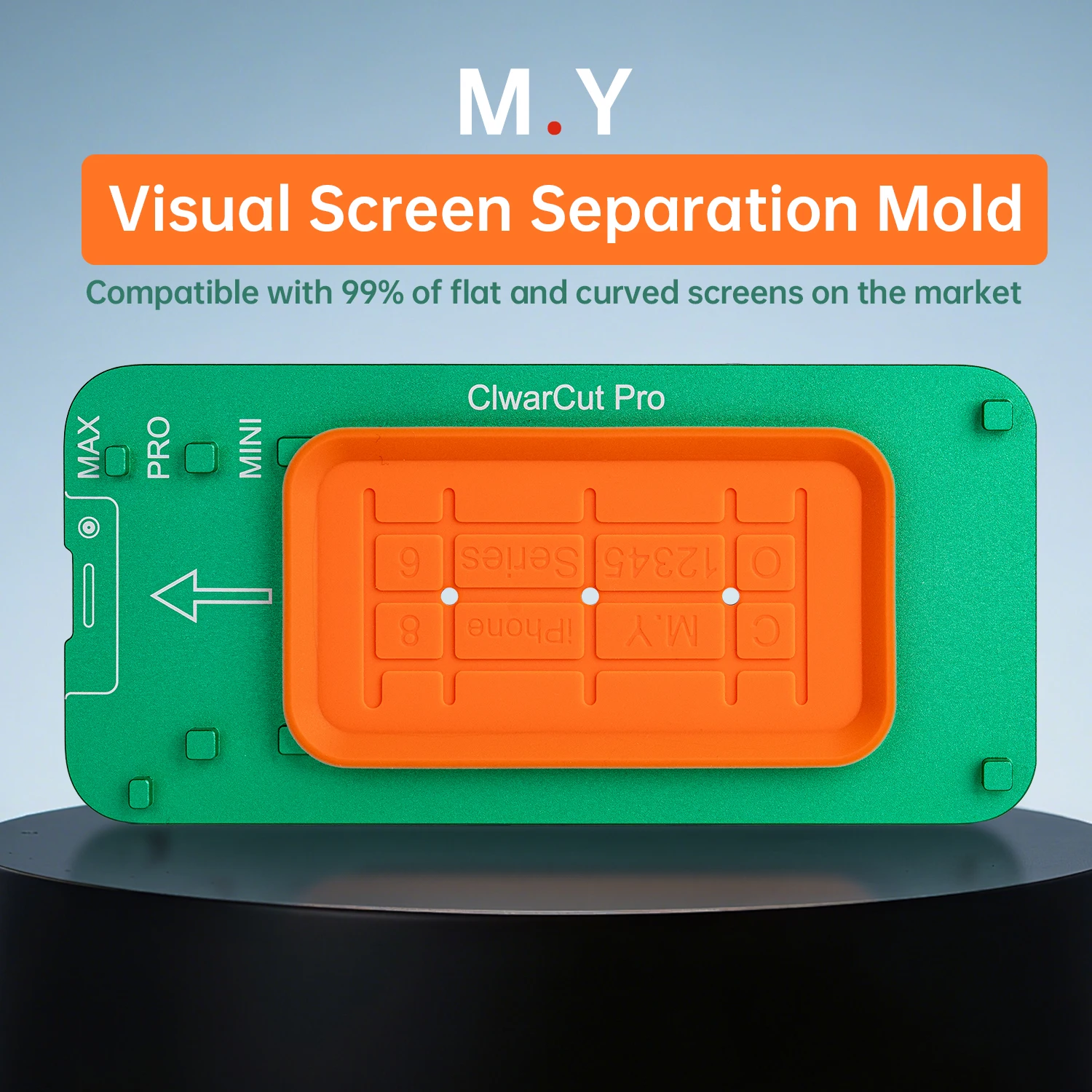 Mr. Yang Universal flache gebogene Bildschirm-Demontage-Jig-Form, visuelle LCD-Bildschirm-Trennform-Befestigung für iPhone und Android-Handy