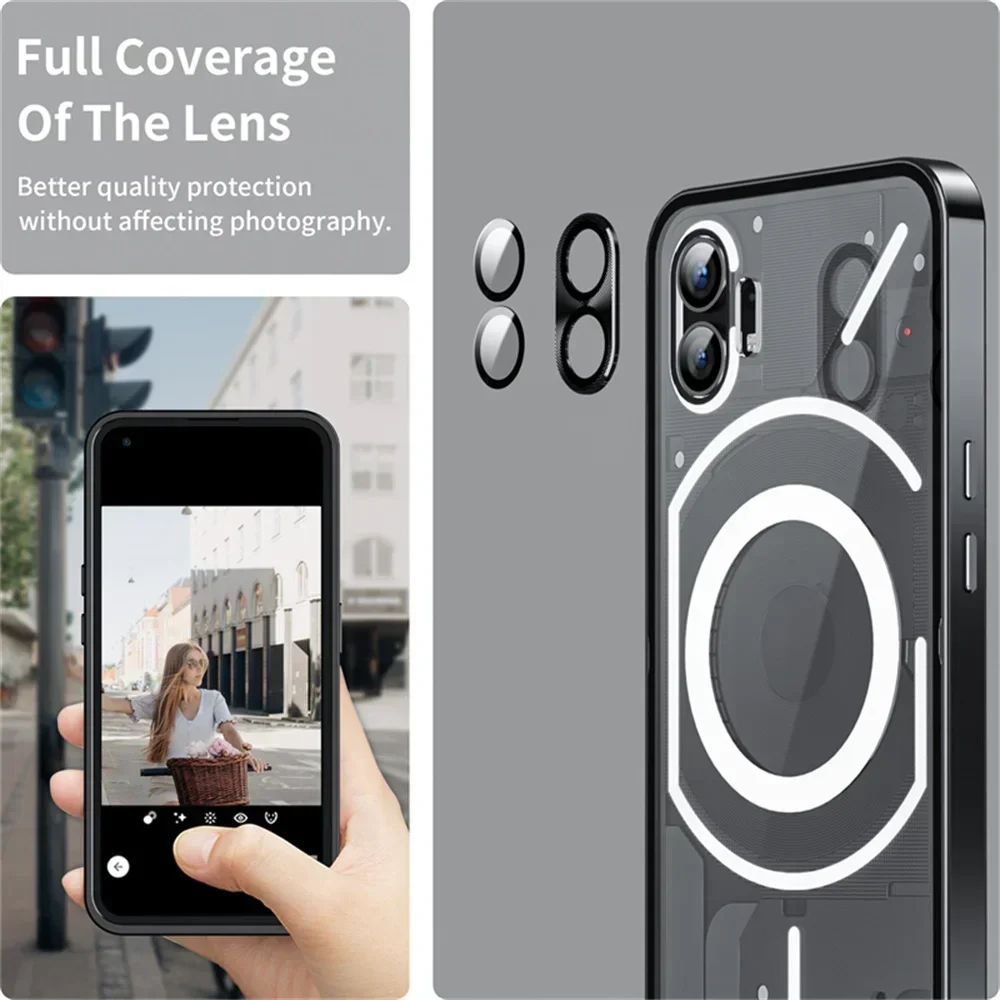 Shockproof Aluminum Frame Matte PC Panel Cover with Magsafe Compatibility