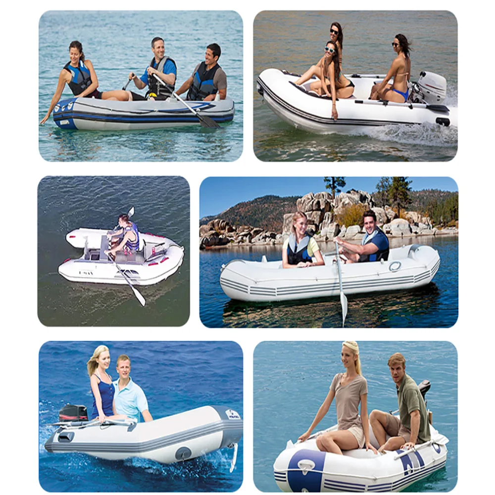 3 Layers Laminated Wear-Resistant Kayak Fishing Boats with Air Deck Set for Three Independent Air Chambers PVC Inflatable Boat