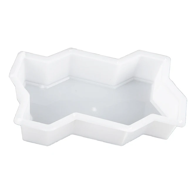 1Pc Diy Burkolat -Burkolat Tégla Penészhullámok Alakú Séta Készítő Újrahasznosítható Betonútkészítő Penész Lépcsőzetes A Gyep Udvari Kertjéhez - Image 2