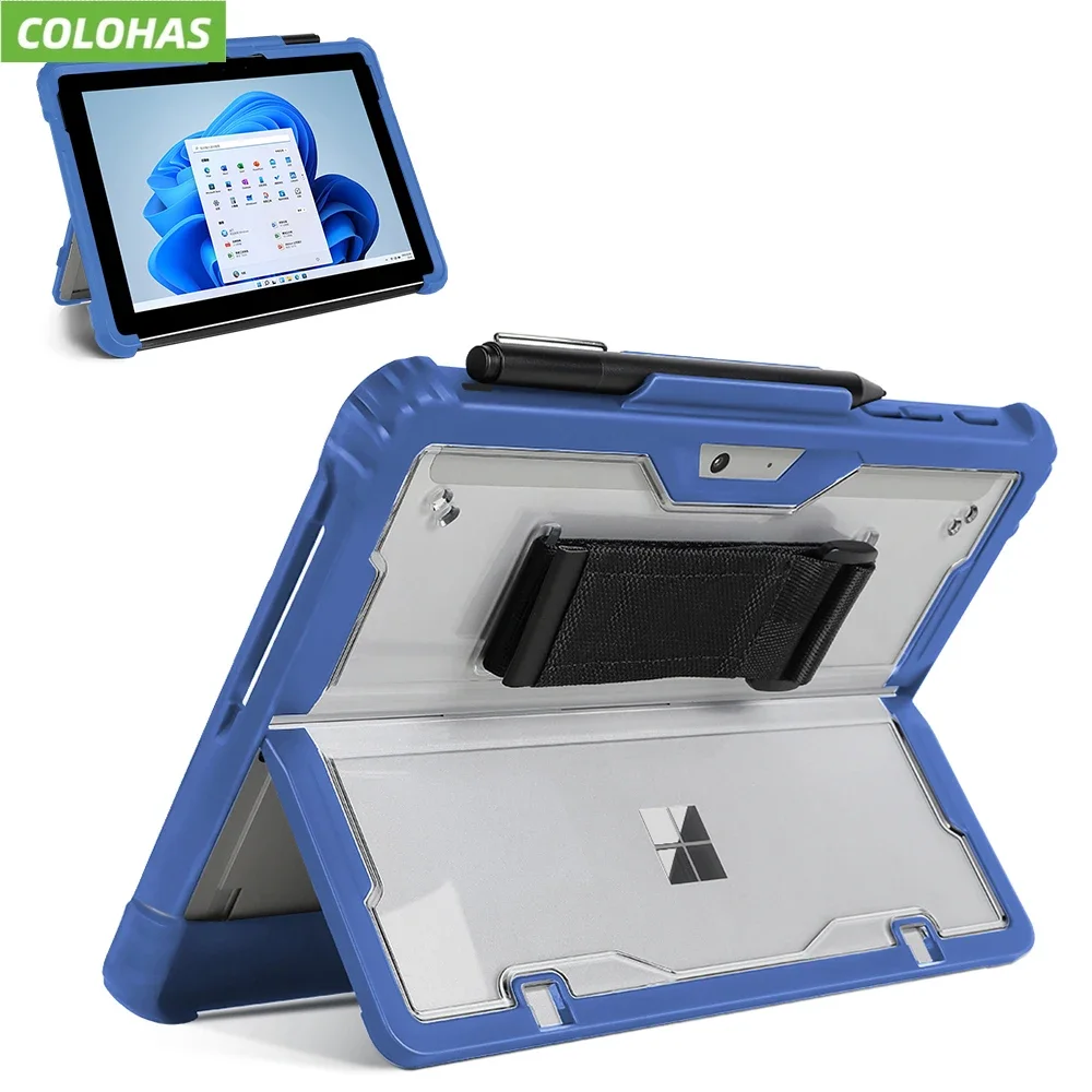 

Для Microsoft Surface Pro 9 чехол Защитный чехол для Surface Pro 8 4 5 6 7 Plus GO 1 2 3 чехол с магнитный держатель для ручки ремешком