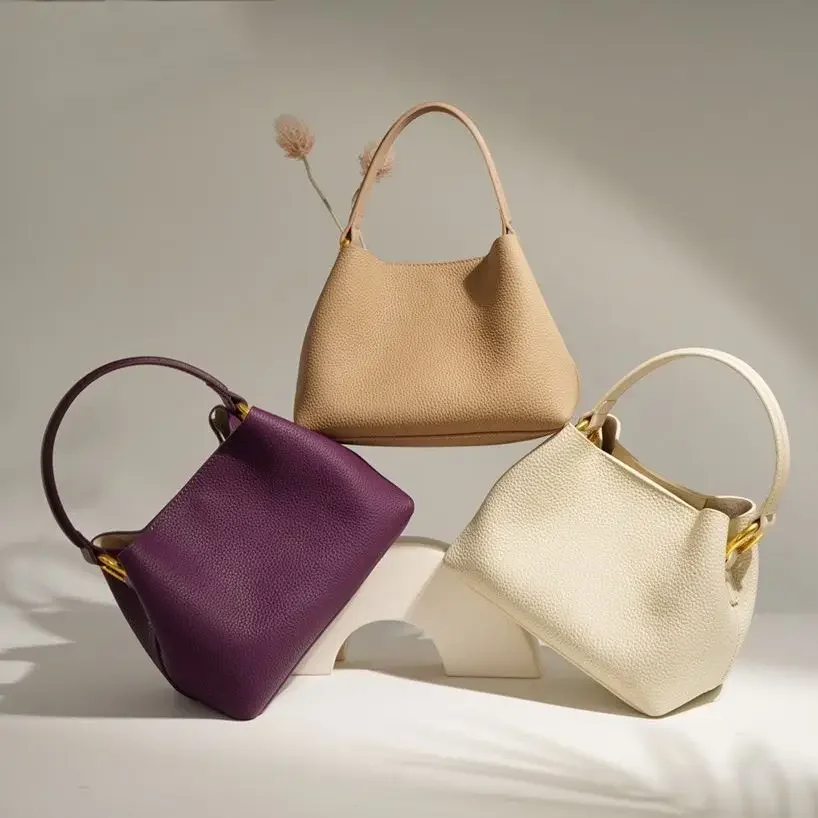 2025 New Classic Togo Cowhide Leather Tote Small Hobo Bags