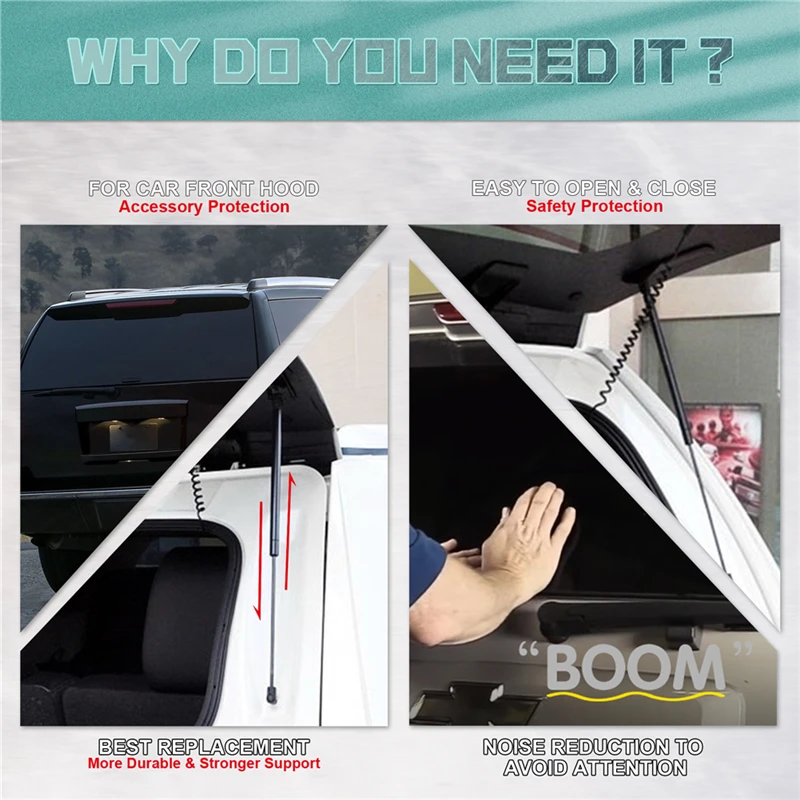 Rear Window Glass Lift Gas Spring Shock Absorber Hood Lift Supports Gas Struts Chevrolet GMC Yukon 2007-2014 2Pcs/set gas spring
