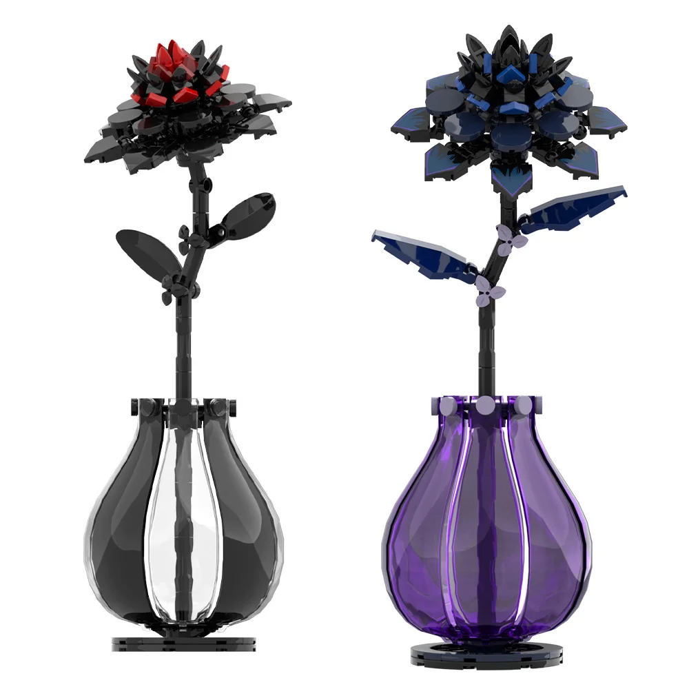 MOC Dahlie Blume Modell Bausteine Tianzhu Pfingstrose Pflanze Romantische Blume Ziegel Spielzeug DIY Kreative Bouquet Hause Dekoration Geschenk