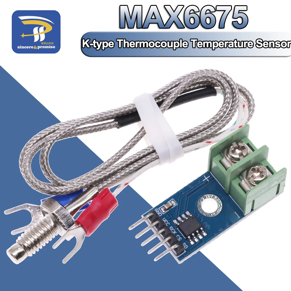 MAX6675 K-type Thermocouple Temperature Sensor Temperature 0-800 Degrees Module KIT SPI Interface