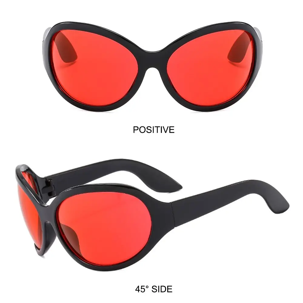 Coole übergroße UV400-Sonnenbrille, Sport-Sonnenbrille, Y2K-Farbtöne für Damen und Herren – Detail 11