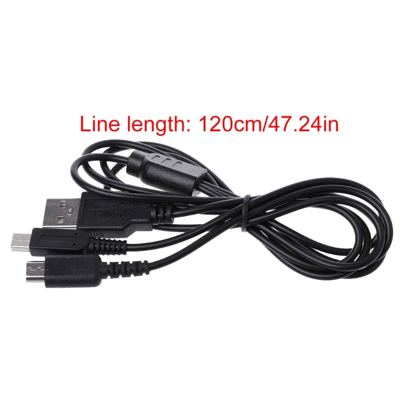 

2-In-1 USB Power Charging Cable Y-Splitter Cord For 3DS for ndsi for Ds Lite Drop Shipping