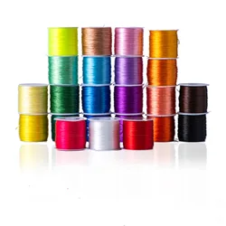 Transparent elastic cord White flat crystal cord Elastic cord Bracelet Bead cord Elastic cord
