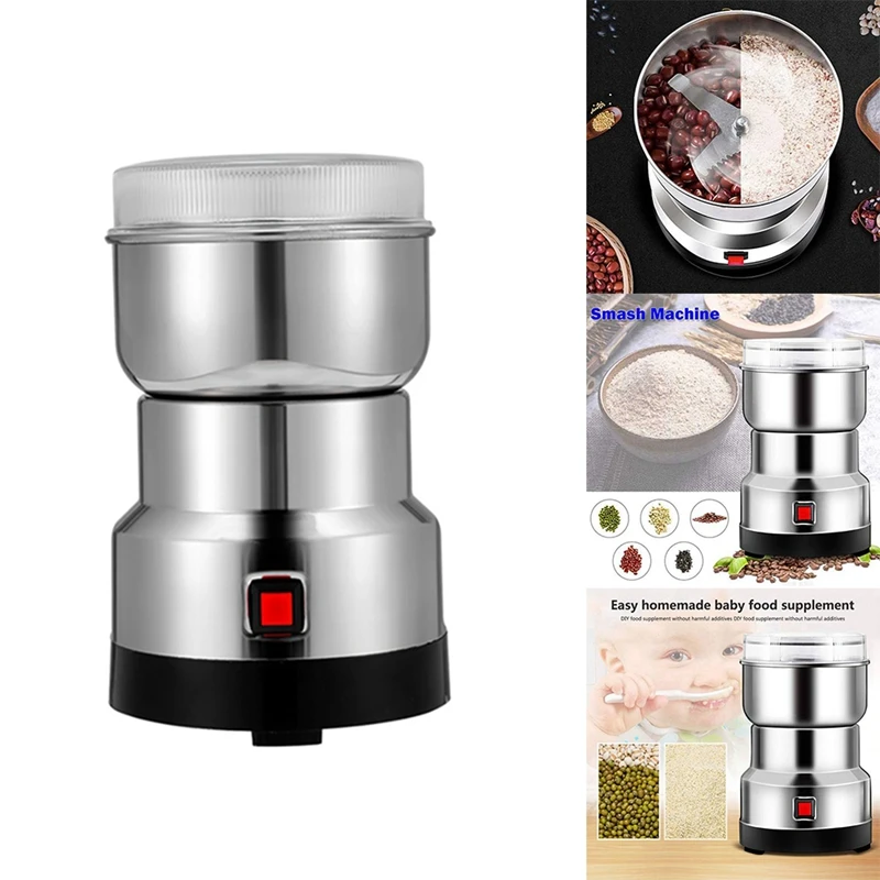 

Household Coffee Grinder Electric Kitchen Cereals Nuts Beans Spices Grains Grinder Machine Home Baby Food Grinder US Plug