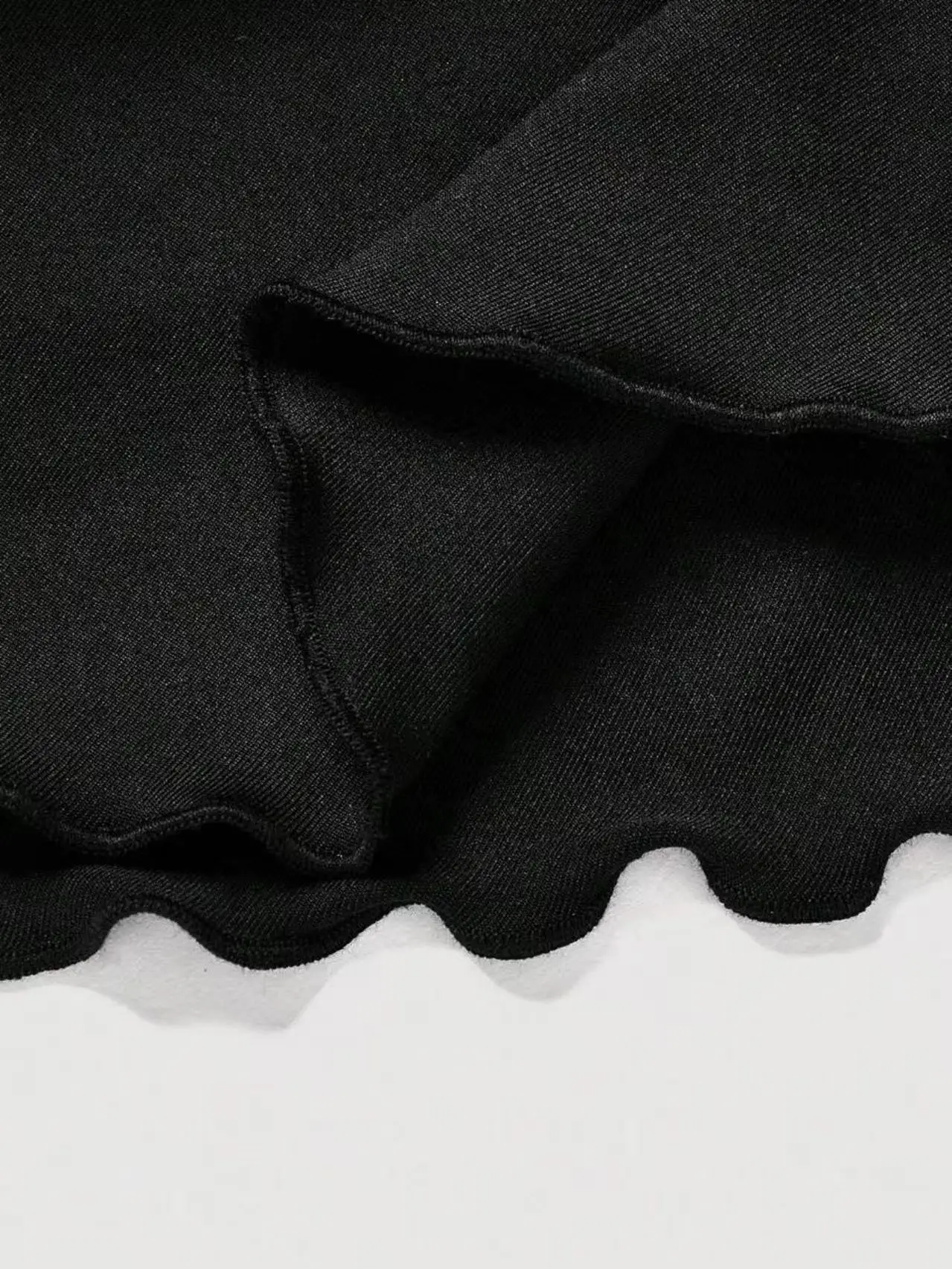 Drawstring And Fold Detail Solid Color Cake Skirt, Spring/Summer, Party Skirt, Beach Skirt, Summer Vacation Outfits - Image 6