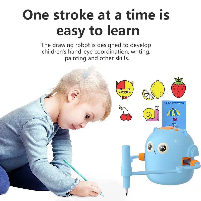 Early education intelligent automatic painting robot enlightenment children's birthday gift toys drawing toy educational drawing toy