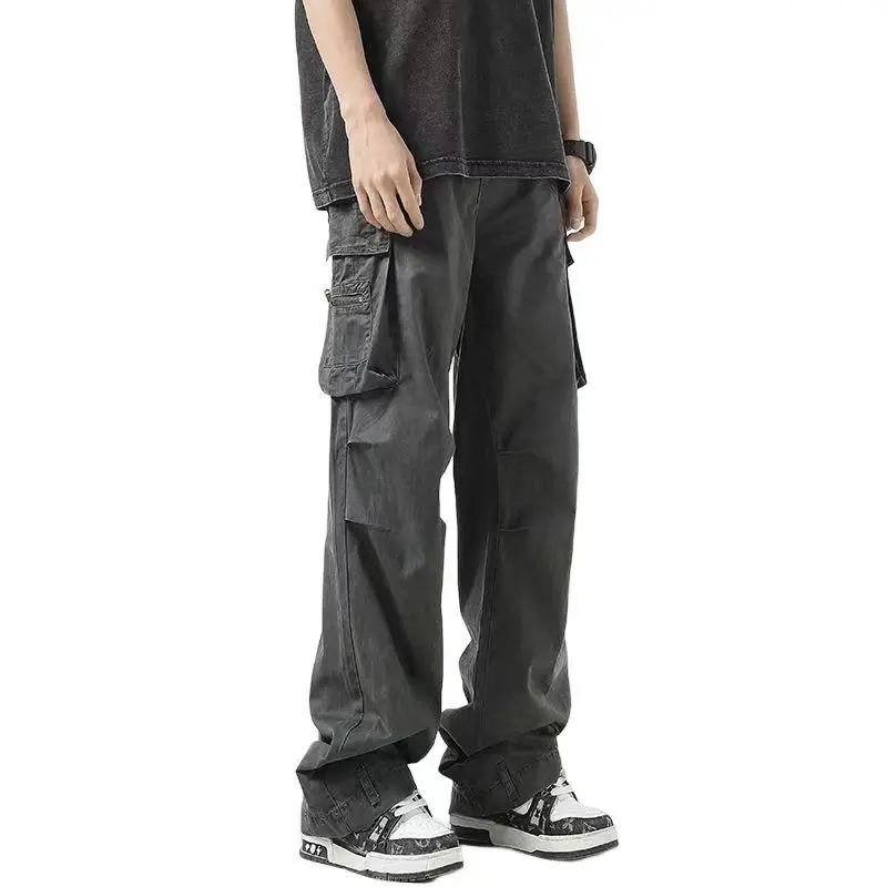 

Y2k Cargo Pants Men Women Autumn Baggy Pants Big Pockets Straight Trousers Casual Jogging Pantalones Hombres Unisex Relaxed Fit