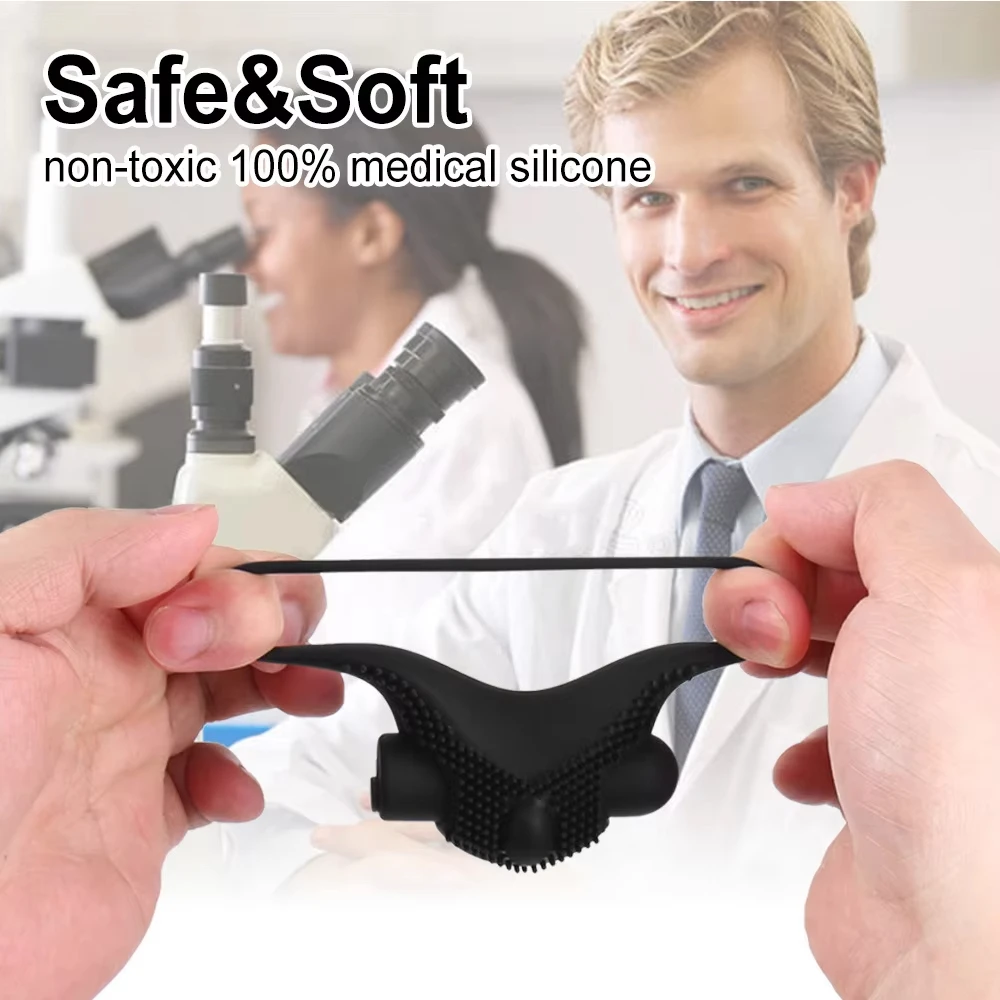 Silicone Rechargeable Vibrator Ring for Couples