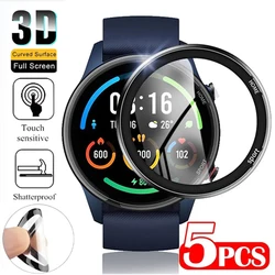 Curved Edge Full Soft Protective Film for Smart Watch Screens (5-Pack) (For Mi Color Sports)