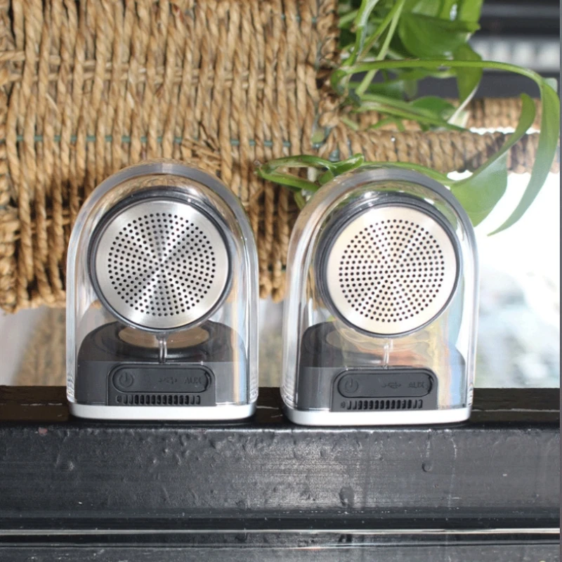 

Magnetic Bluetooth speaker transparent left and right channels TWS one to two subwoofer outdoor mini caixa de som bluetooth