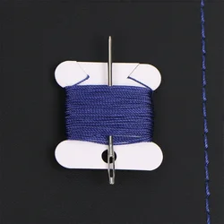 Premium DIY Steering Wheel Cover - Artificial Leather Finish (Blue thread)