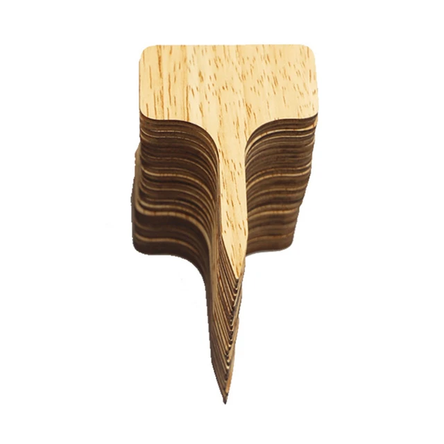 5/10/20/30/50Db T-Típusú Bambusz Növényi Címkék Környezetbarát Fa Jelzés Kerti Jelölők Bonsai Vetőmag Cserepes Gyógynövények Virágok - Image 4