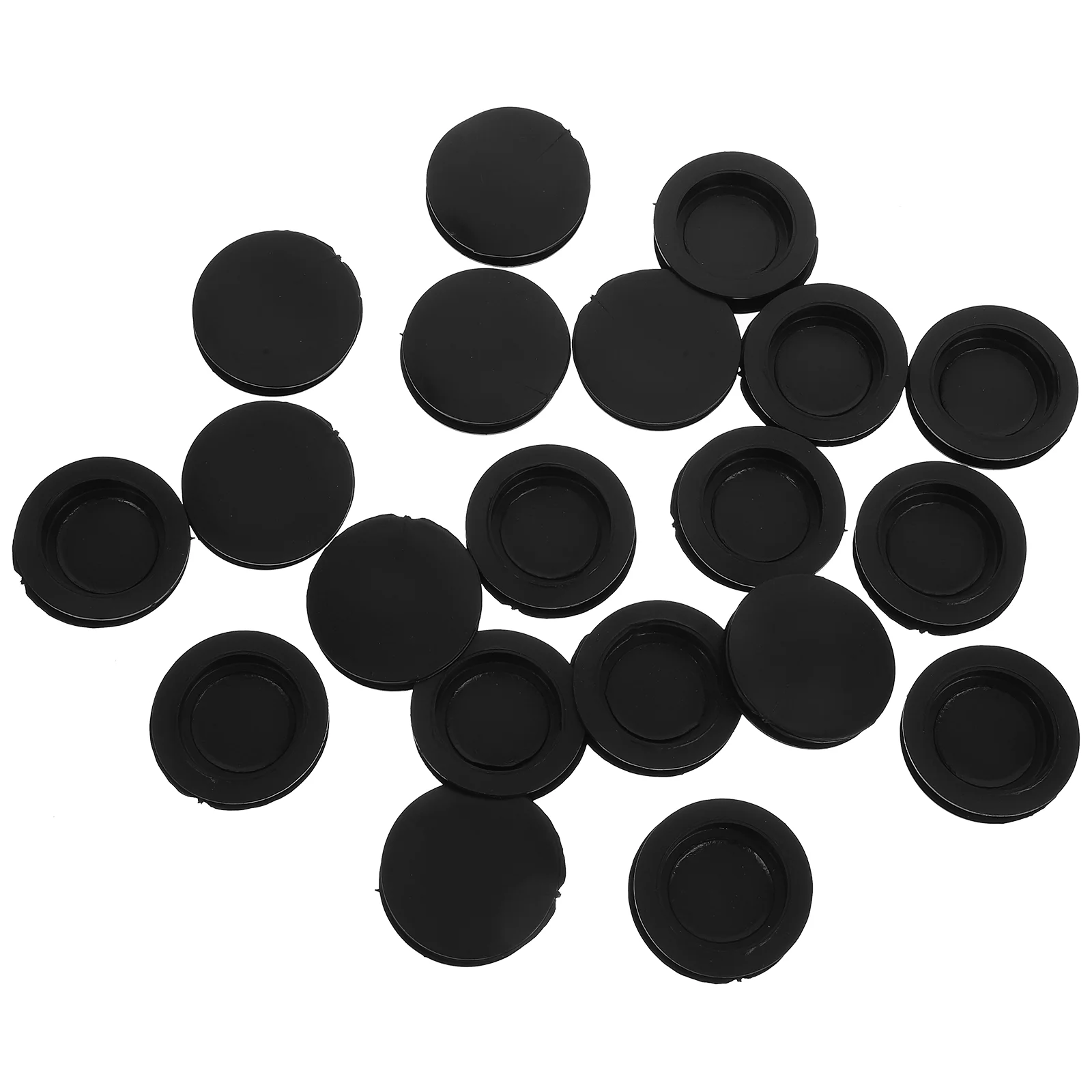 

20 Pcs Piggy Bank Gasket Plugs Stopper Black Bottom for Pvc Replacement Round Stoppers