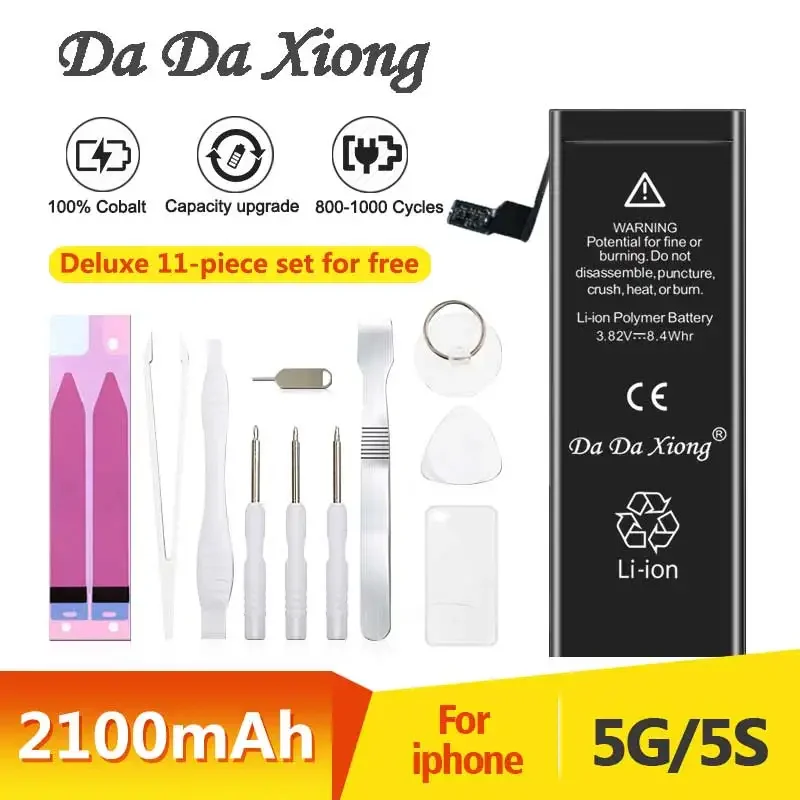 2023 Per Iphone 5 5G 5S Batteria Originale Telefono Cellulare Batteria Sostitutiva Bateria Ad Alta Capacità Iphone5 Iphone5S