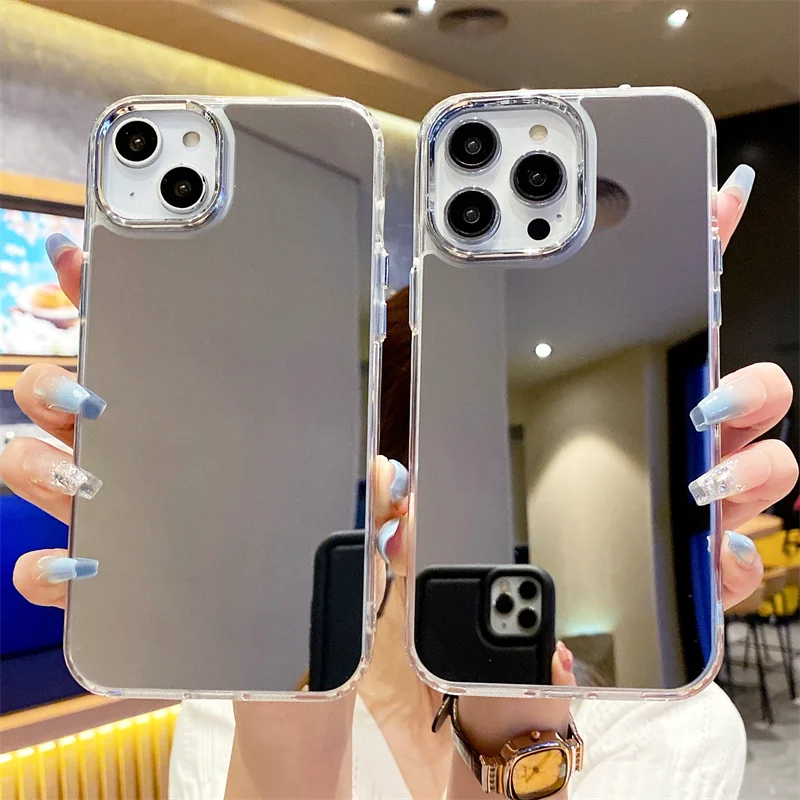 Luxury Makeup Mirror Shockproof Acrylic Case with Bumper Cover