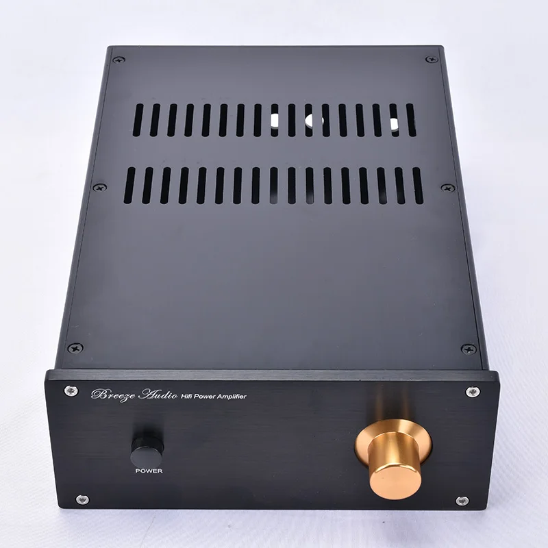 

Алюминиевый корпус DIY HiFi усилитель мощности аудио вентиляционные отверстия Размер W220 H90 D311mm