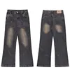 American Spring and Autumn Street Men and Women Trendy Personality Straight leg Jeans Couple Loose and Skinny Retro Casual Pants 5