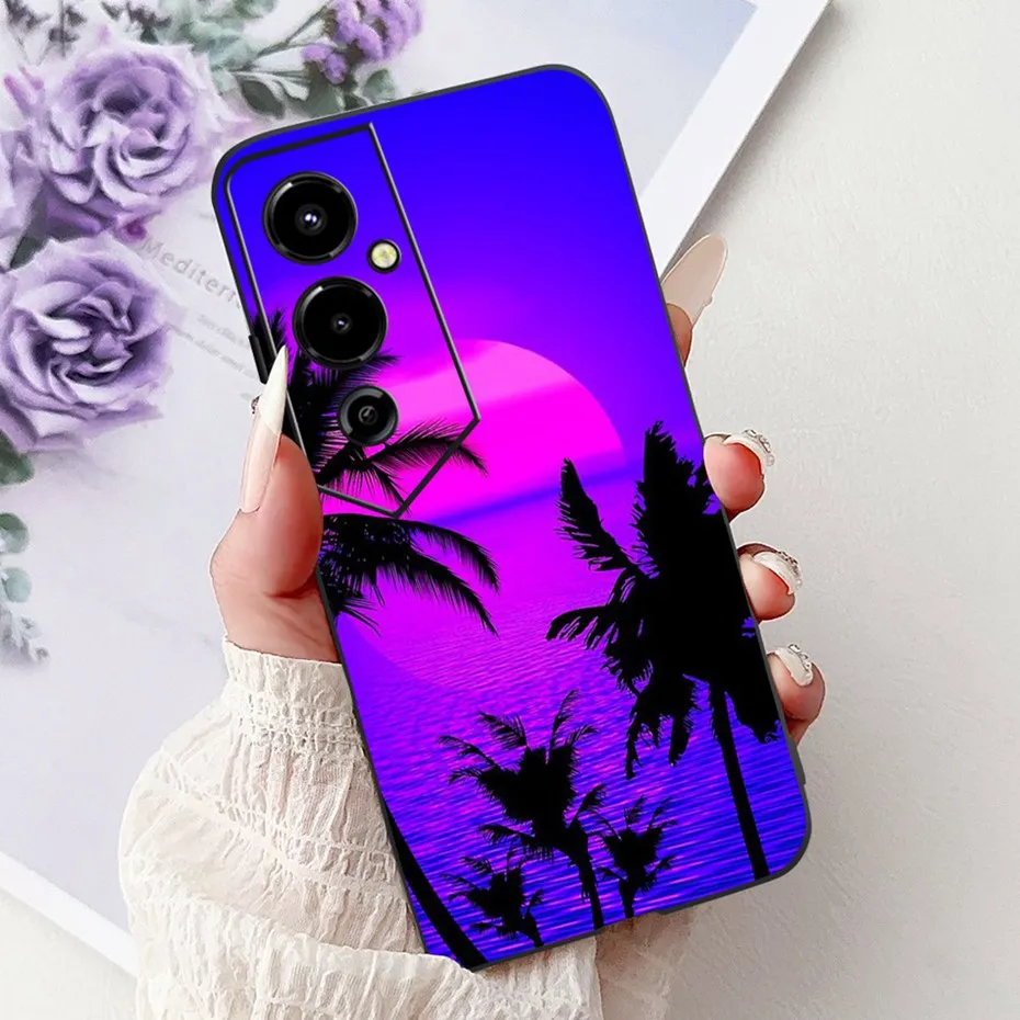 Sleek Black Silicone Soft Phone Case with Enhanced Bumpers