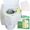 1-50pcs/lot Disposable Toilet Seat Cover Portable Closestool Mat Water-soluble Safety for Travel Camping Bathroom Accessiories 1