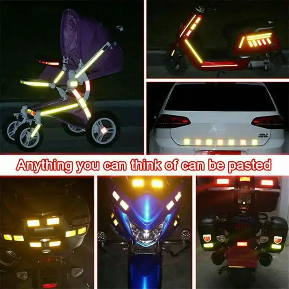 Reflective Tape Bands Reflective Warning Tape 5cm*3m Car Decoration Sticker