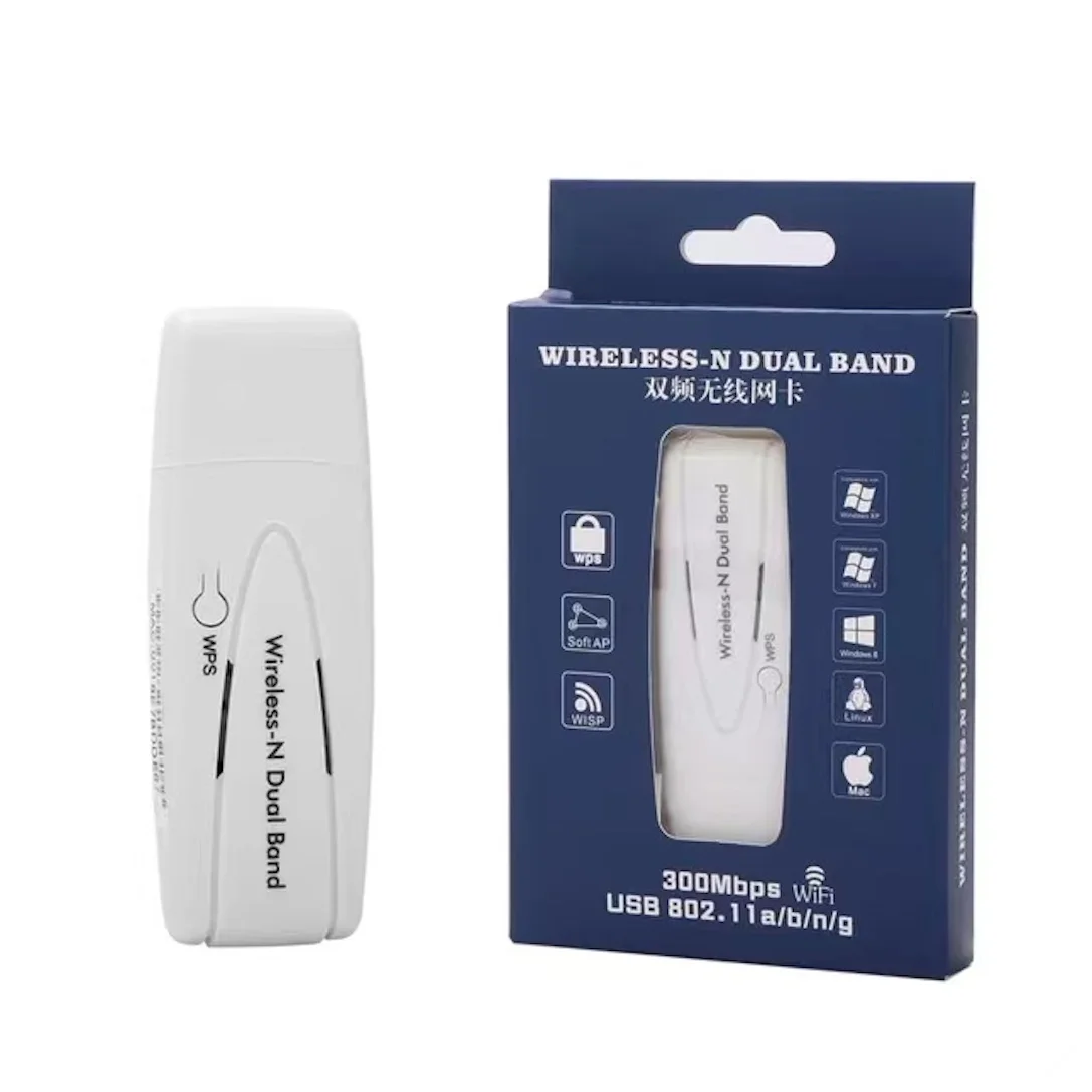 AR9271 USB WLAN Adapter met Antenne, Draadloze WiFi Dongle voor PC en Laptop, Compatibel met 7/8/10