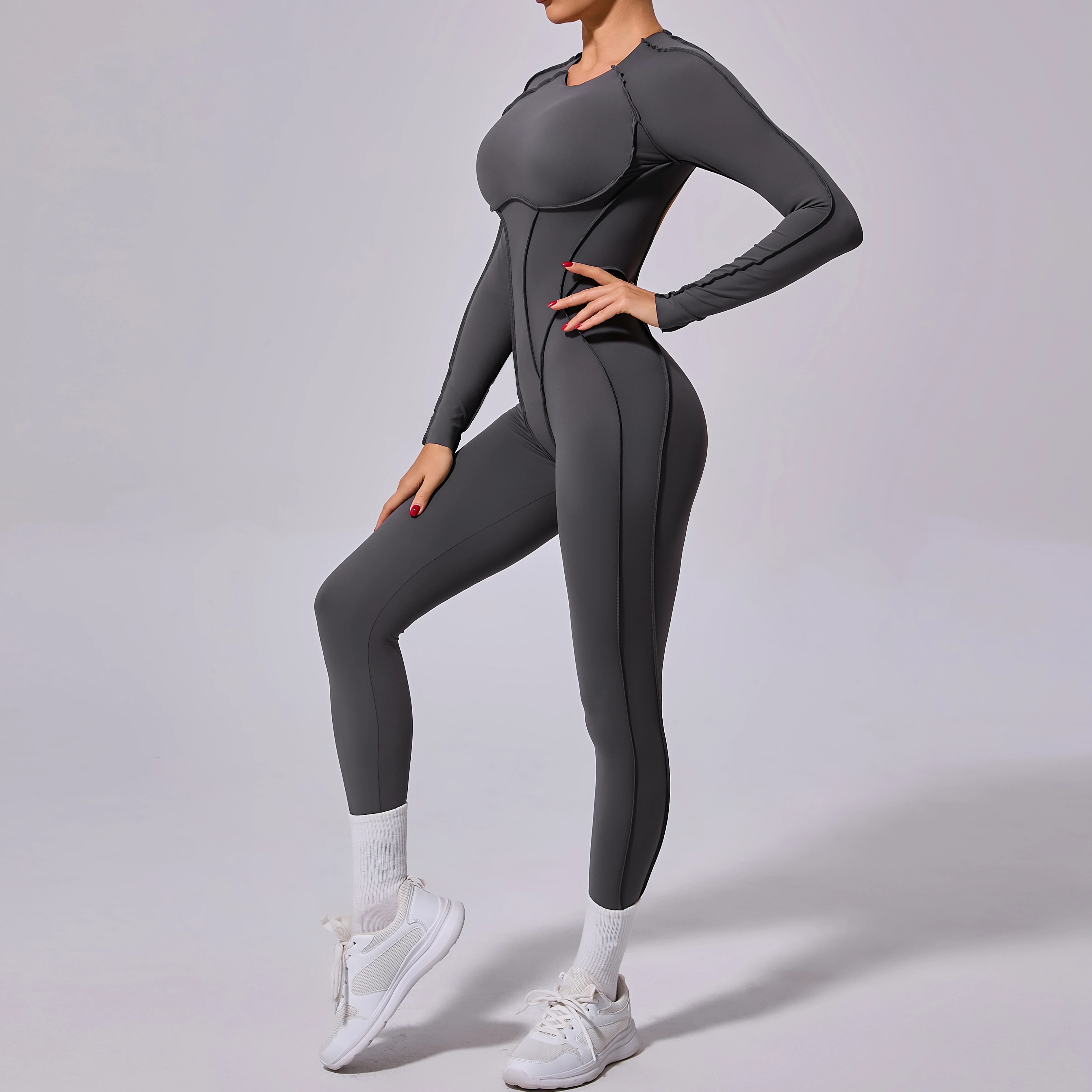 Long Sports Jumpsuit Sleeveless Gym Set Women Yoga Clothes Rompers Workout One-piece Suit Female Outdoor Recreation Bodysuits sports jumpsuit