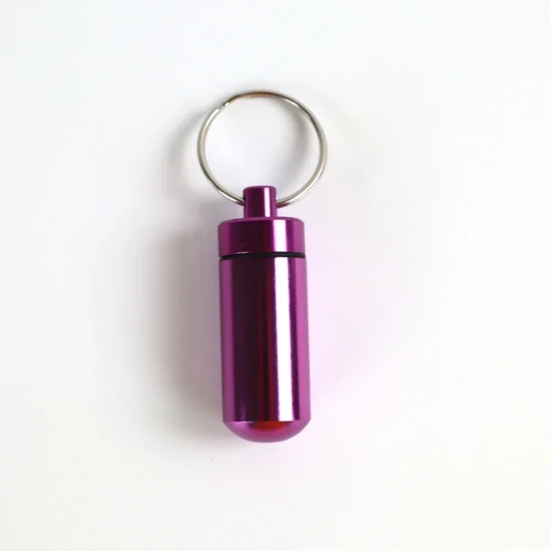 Compact Waterproof Aluminum Pill Organizer and Storage Container