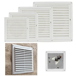 1pcs Air Vent Grille With Fly Screen External Internal Ducting Ventilation Cover ABS Plastic White Ventilation Cover 100mm-200mm