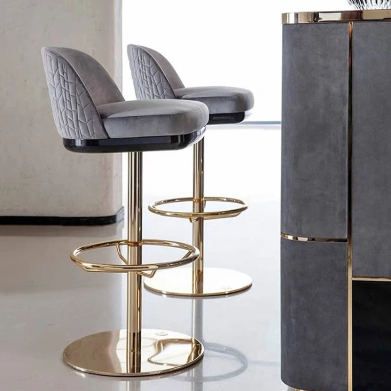 

Design Bar Chairs Adjustable Accent Minimalistic Commercial Counter Chair Island Modern Taburete De Barra Salon Furniture BY-121
