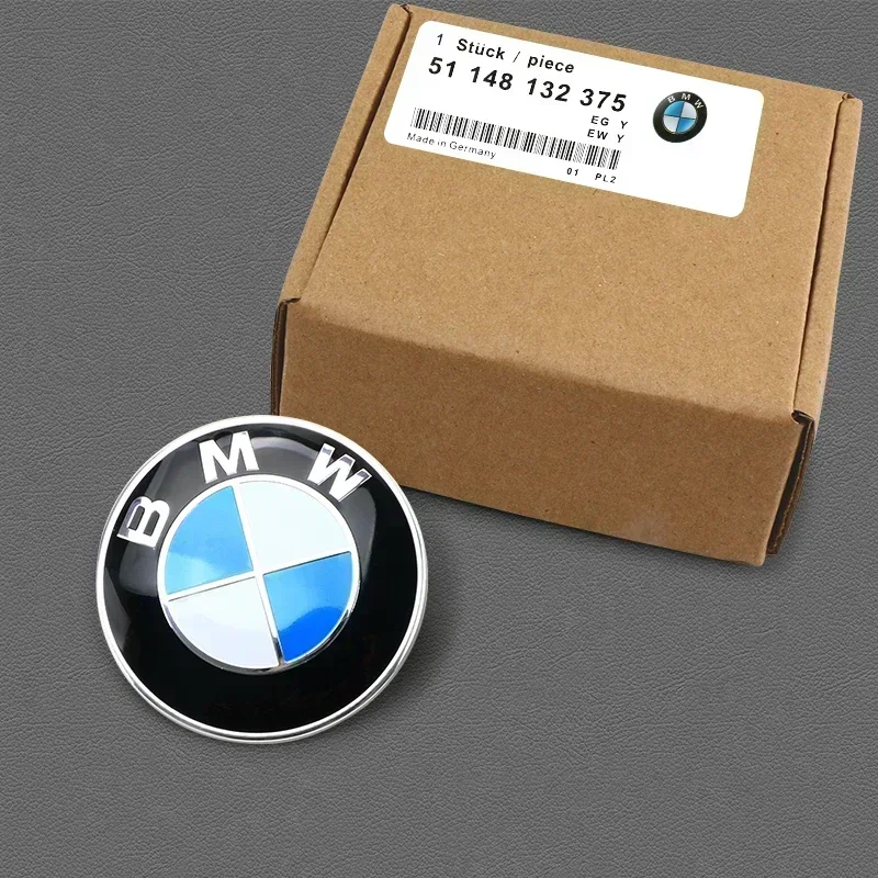 AC 74mm 82mm 후드 엠블럼 자동차 전면 보닛 로고 트렁크 커버 배지 자동차 스티커 BMW X1 X2 X3 X4 X5 X6 X7 BMW 5시리즈용